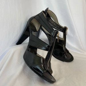 Michael Kors Black T Strap Heels